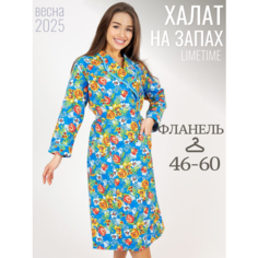 Халат ЛайМ, размер 60, зелeный
