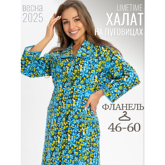 Халат ЛайМ, размер 50, зелeный