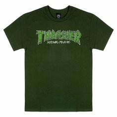 Футболка THRASHER, размер XL, зелёный