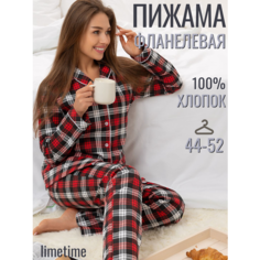Пижама ЛайМ, размер 52, красный