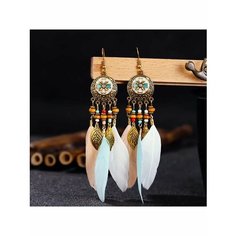 Серьги, дерево, розовый, бежевый, голубой, белый, золотой be Self True Jewel