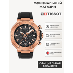 Наручные часы TISSOT, черный/золотой