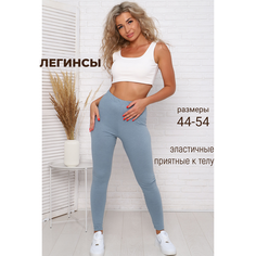 Легинсы Палитра ТЕКСТИЛЬ, размер 54, серо-голубой