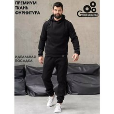 Костюм спортивный GAL and YOU, размер M, черный, чёрный