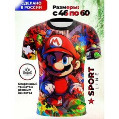 Футболка Evofox, размер 5XL, красный, синий, зеленый