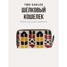 Кошелек TWO EAGLES, черный, красный, бежевый, желтый