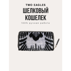 Кошелек TWO EAGLES, черный, белый, серый