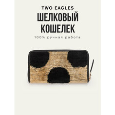 Кошелек TWO EAGLES, черный, бежевый