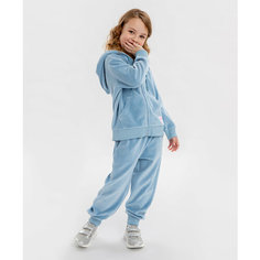 Брюки спортивные Button Blue, размер 128, голубой