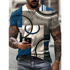 Футболка, размер XXXL, мультиколор Нет бренда