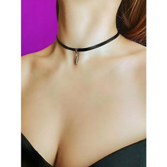 Чокер Jewellery by V.K., металл, длина 40 см, черный, серебряный, серый