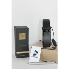 Ремень CUBMAN для мужчин, размер 110-125, черный