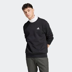 Свитшот спортивный adidas Essentials French Terry Embroidered Small Logo Sweatshirt, размер M, , black