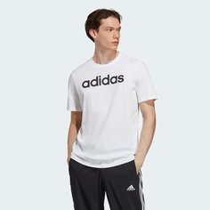 Футболка спортивная adidas Essentials, размер M INT, белый