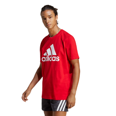 Футболка adidas Essentials Single Jersey Big Logo Tee, размер S, красный