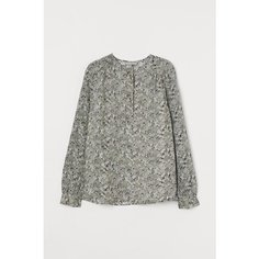 Блуза H&M, размер XS, оливковый