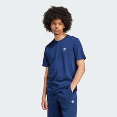 Футболка спортивная adidas Originals Trefoil Essentials Tee, размер S, синий