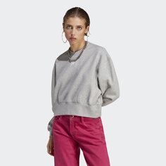 Свитшот спортивный adidas Originals Essentials Crew, размер L INT, , medium grey heather
