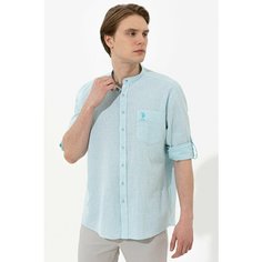 Рубашка U.S. POLO ASSN., размер L, лазурный