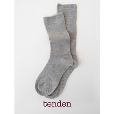 Носки TENDEN, комплект, 2 пары, размер one size, серый