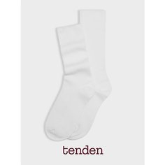 Носки TENDEN, комплект, 2 пары, размер one size, белый