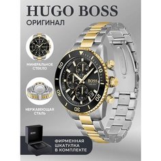 Наручные часы BOSS, золотой, черный, серебряный