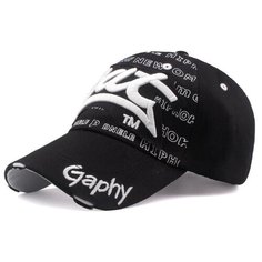 Бейсболка Старый шаман для мужчин и женщин, размер 56/60, черный/белый