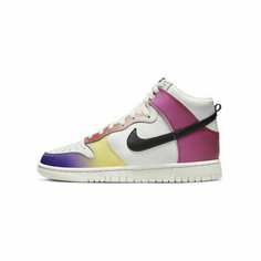 Кеды NIKE Dunk High, полнота F, размер 9 US, белый