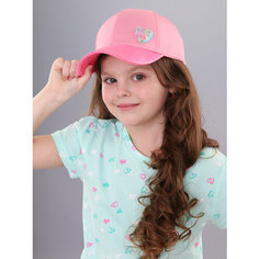 Бейсболка Поляярик для девочек, размер 52-54, розовый