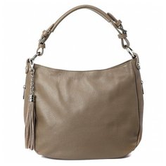 Сумка хобо divas bag, серо-бежевый