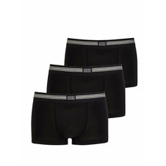 Трусы Jockey Cotton Stretch, комплект из 3 шт., размер 2XL, черный