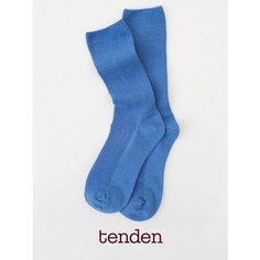 Носки TENDEN, комплект, 2 пары, размер one size, джинc