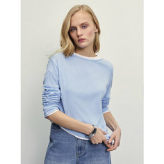 Лонгслив Zarina, размер M (RU 46)/170, , голубой
