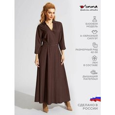 Платье DIMMA Дебби, размер 44, коричневый