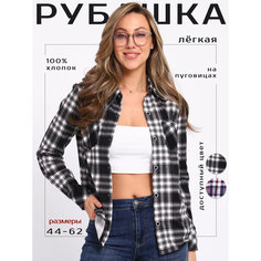 Рубашка Надежда, размер 56, черный