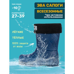 Сапоги NIKASTYLE 16м5923, размер 34-35, синий