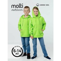 Худи molti, размер 6 лет, зеленое яблоко