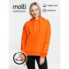 Худи molti, размер 44, , оранжевый