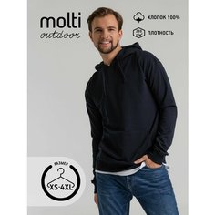 Худи molti, размер 44, , темно-синий, темно-синий