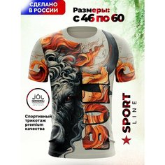Футболка Evofox, размер 2XL, оранжевый, белый