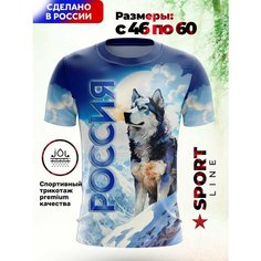 Футболка Evofox, размер L, синий, белый