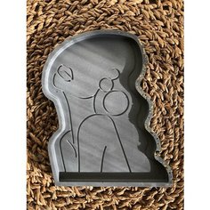 Подставка для украшений Home AromaLab, 11.5х1.5х15.5 см, , графитовый