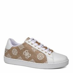 Кроссовки GUESS Guess FLJRS2FAB12, полнота F (EU)/ на среднюю стопу, размер 36, светло-бежевый