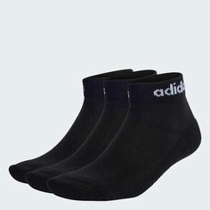 Носки adidas Linear Ankle Cushioned Socks 3 Pairs, комплект, 3 пары, размер L INT, black/white