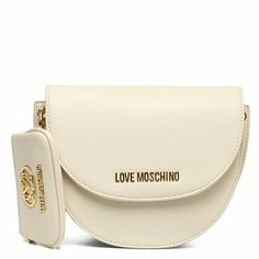 Сумка седло LOVE MOSCHINO, молочно-бежевый