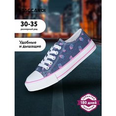 Кеды T.Taccardi Кеды детские для девочек T.TACCARDI размер 35 цвет джинсовый, размер 35, cиний