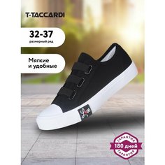 Кеды T.Taccardi Кеды детские для девочек T.TACCARDI размер 35 цвет черный, размер 35, черный