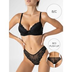 Комплект нижнего белья MOOR MOOR, размер 80B(L), черный