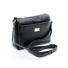 Сумка тоут Franchesco Mariscotti Легкая, фактура зернистая, рельефная, черный