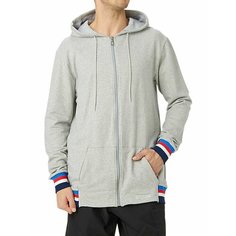 Толстовка спортивная ASICS Logo Sweat Fz Hoodie, размер XS, , gray
